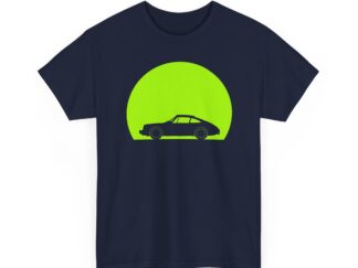 T-Shirt, Porsche 911, Ur-Elfer, F-Modell, Silhouette Grüner Kreis
