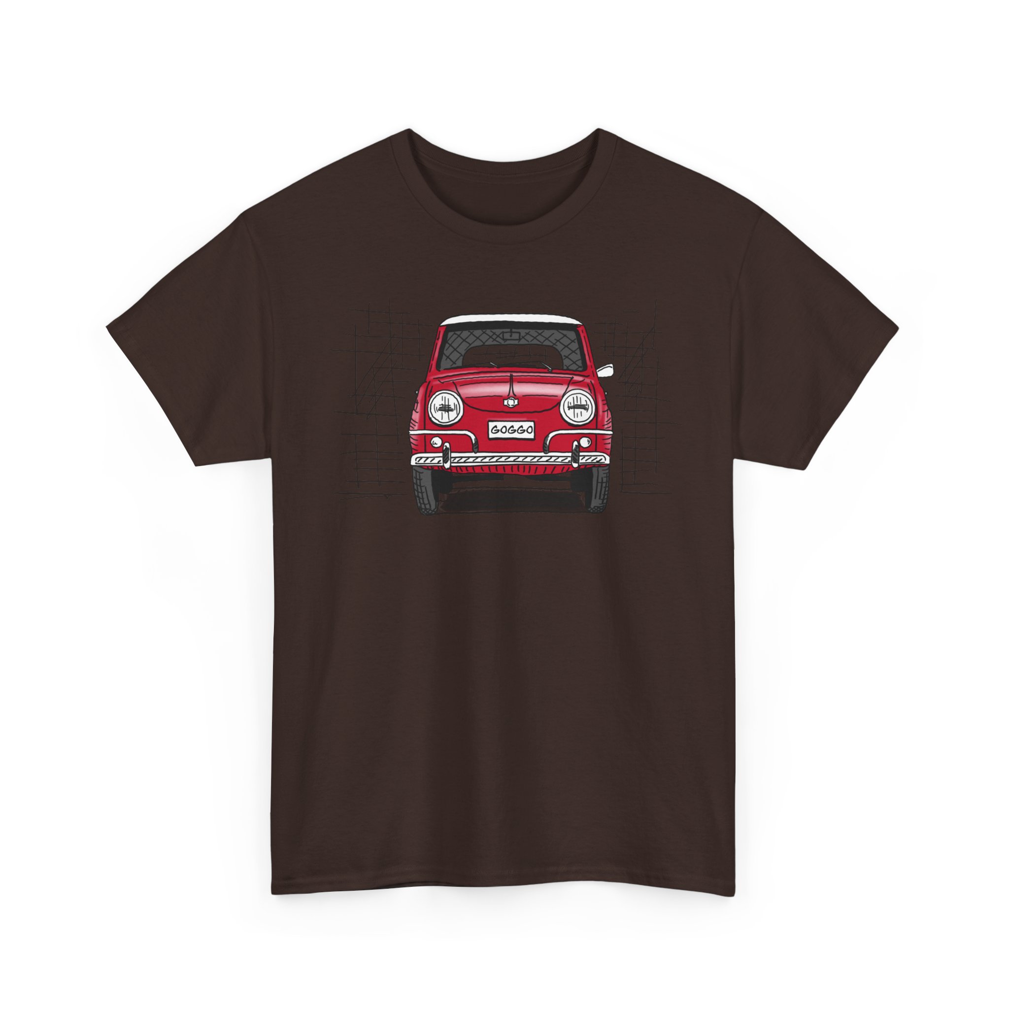 T-Shirt, Goggo, Strichzeichnung, Rot, personalisierbar – Bild 19