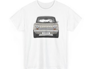 T-Shirt, Simca 1000, Strichzeichnung, Beige, personalisierbar mit Kennzeichen