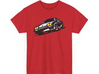 T-Shirt, Opel Manta B, Kritzel-Kratzel-Auto, feiner Druck