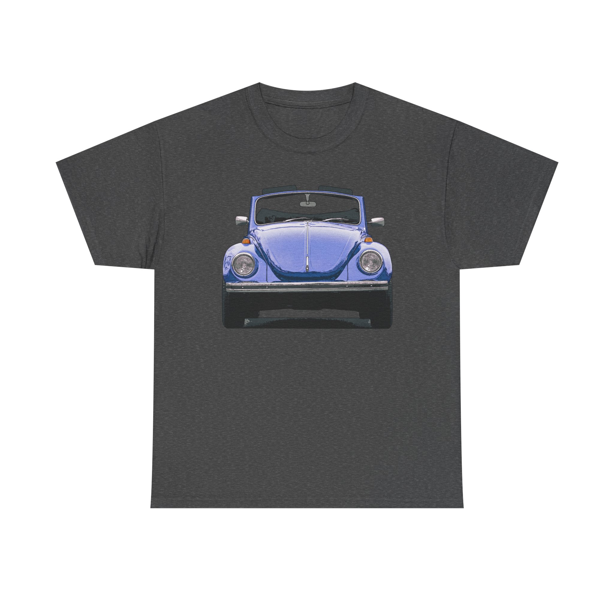 T-Shirt, VW Käfer Cabrio, 1302, Strichzeichnung, Blau, mit Kennzeichen personalisierbar – Bild 25