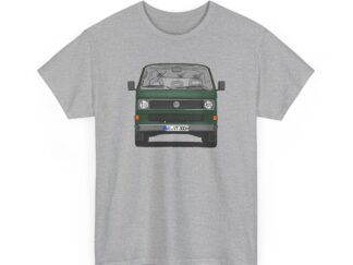 T-Shirt, VW T3, Bulli, VW Bus, Strichzeichnung, Dunkelgrün, WI VT 300H