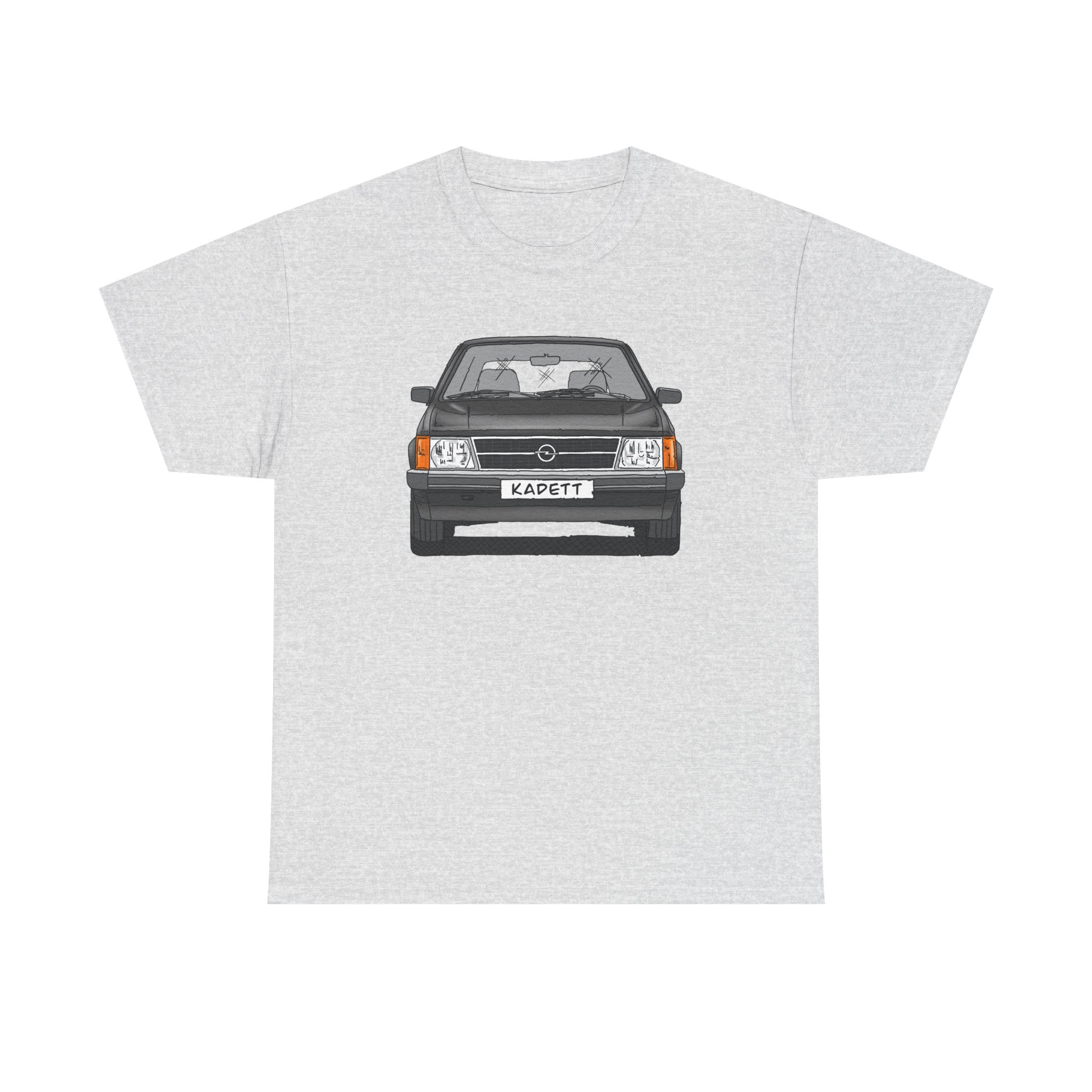 T-Shirt, Opel Kadett D, Strichzeichnung, Schwarz, mit Kennzeichen personalisierbar – Bild 65