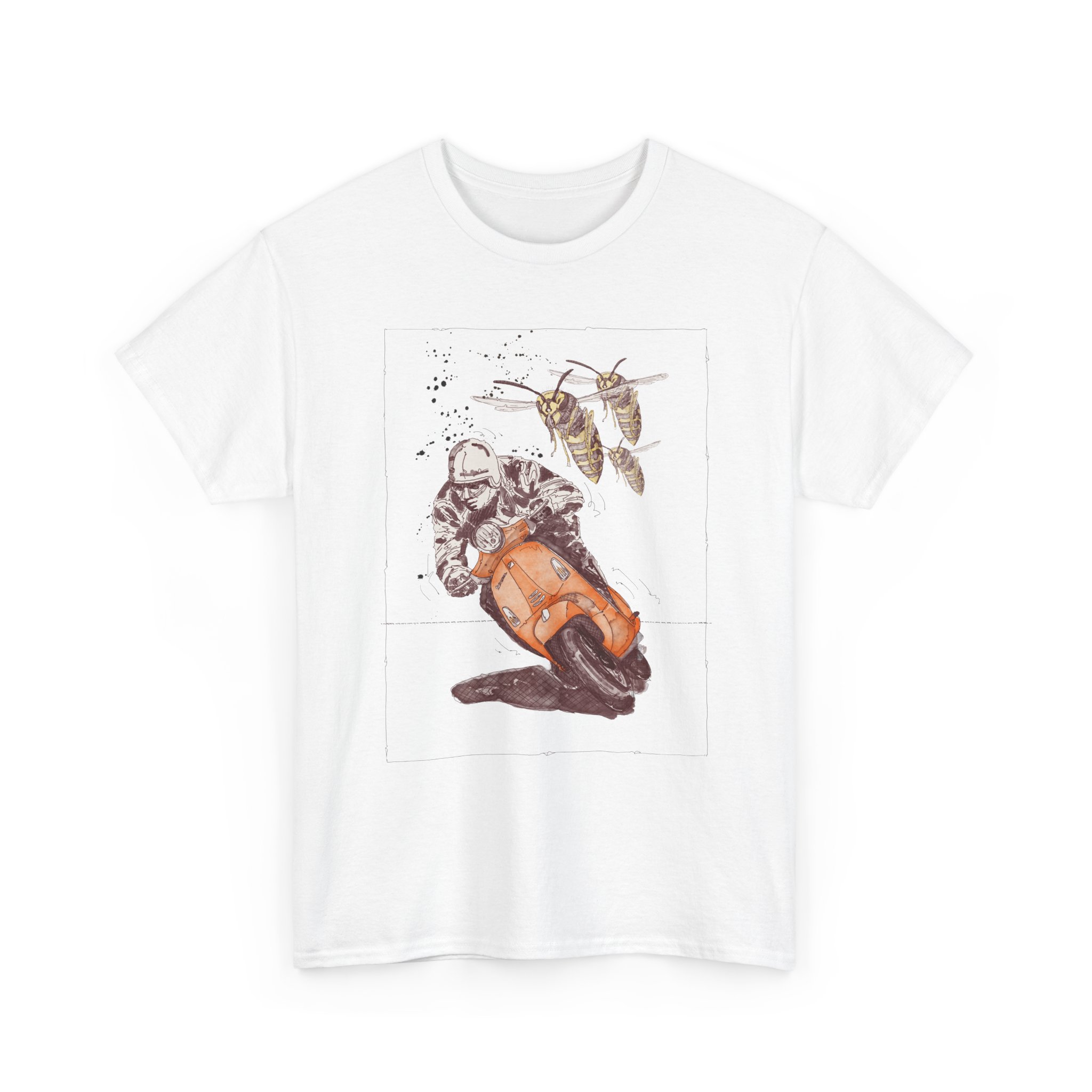 T-Shirt, Vespa Primavera, Orange – Bild 7