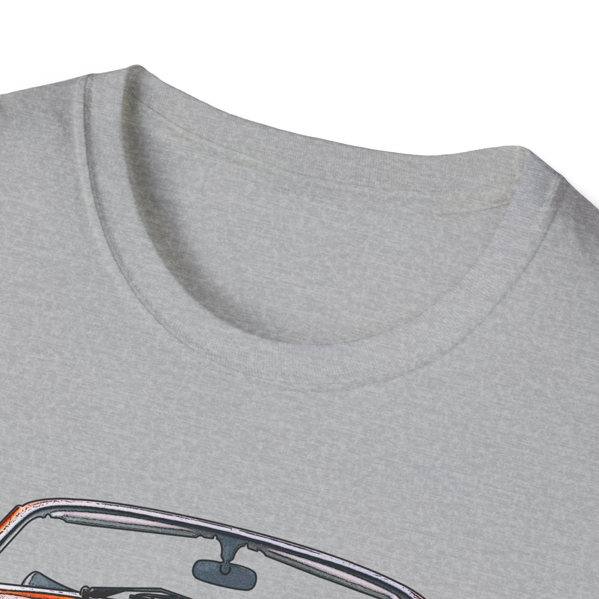 T-Shirt, Karmann-Ghia Typ14 Cabriolet, Orange, beidseitig bedruckt, mit Kennzeichen personalisierbar – Bild 11