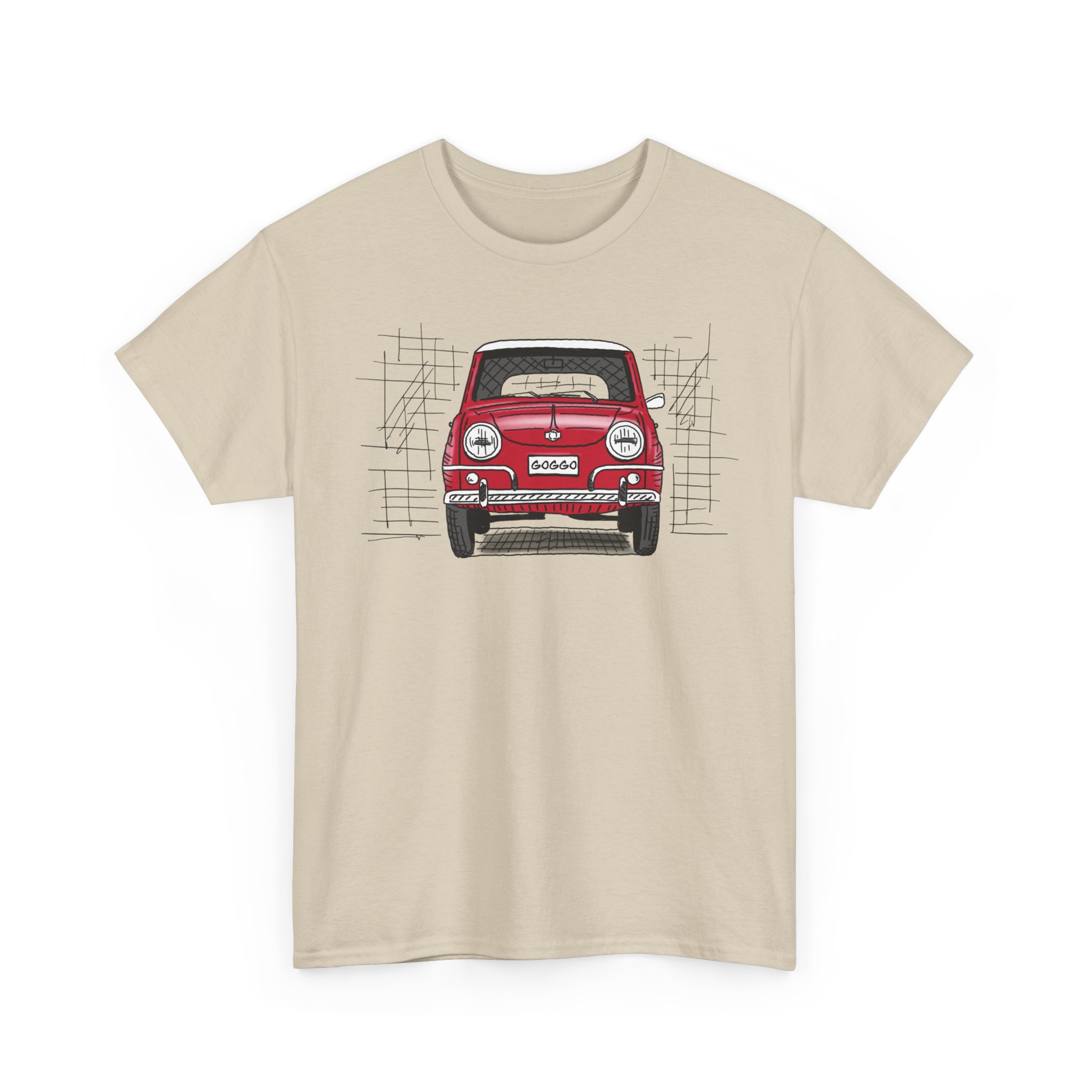 T-Shirt, Goggo, Strichzeichnung, Rot, personalisierbar – Bild 15
