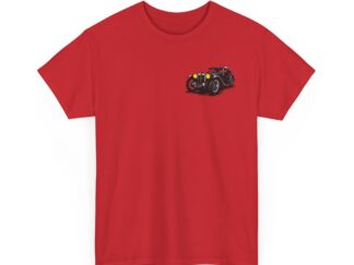 T-Shirt, MG TC Softtop, Kritzel-Kratzel-Auto, kleiner feiner Druck