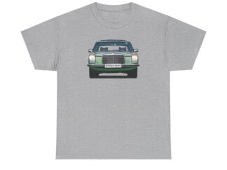 T-Shirt, Mercedes Strich 8, Grün - beidseitig bedruckt, Strich Acht - personalisierbar