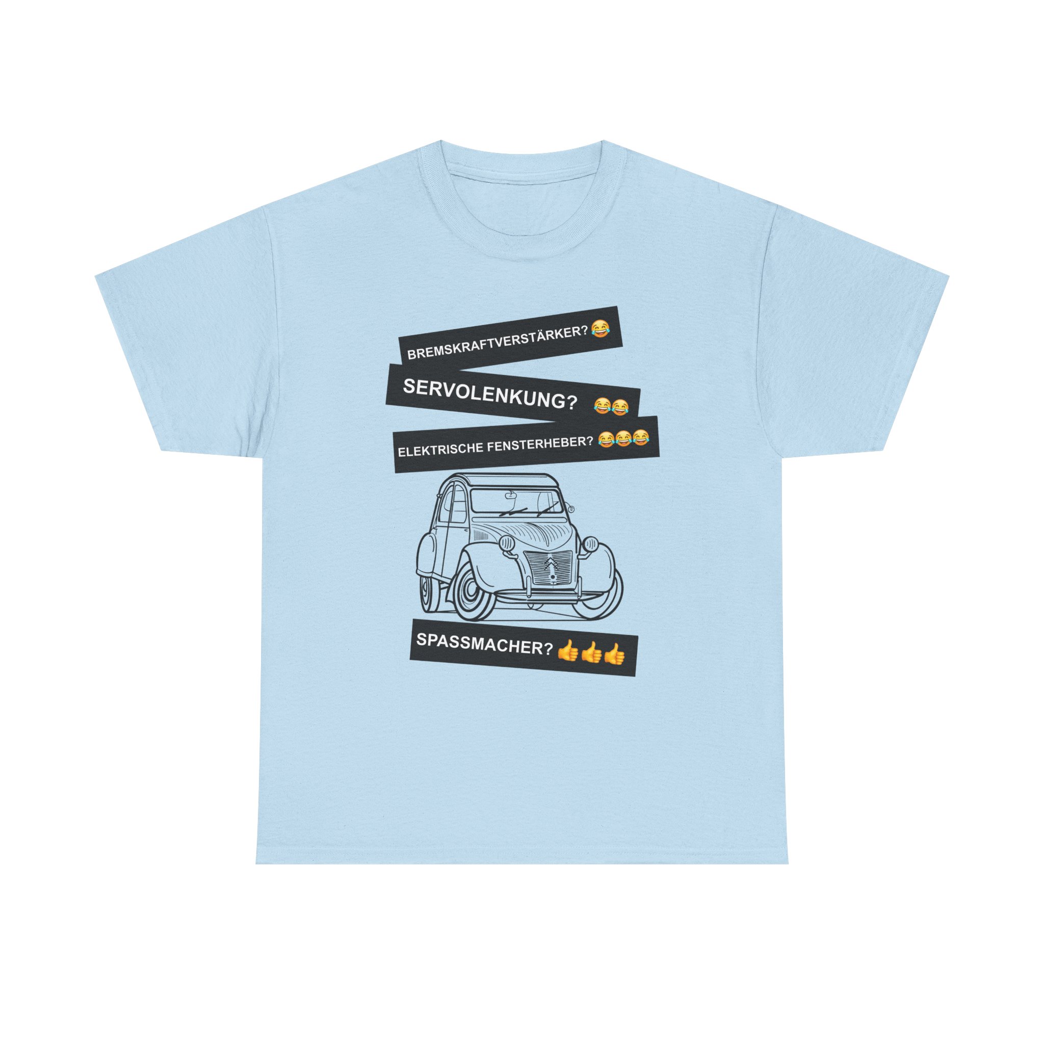 T-Shirt, Citroën 2CV, Ente, Schwarz, Deutscher Text, Spaßmacher – Bild 13