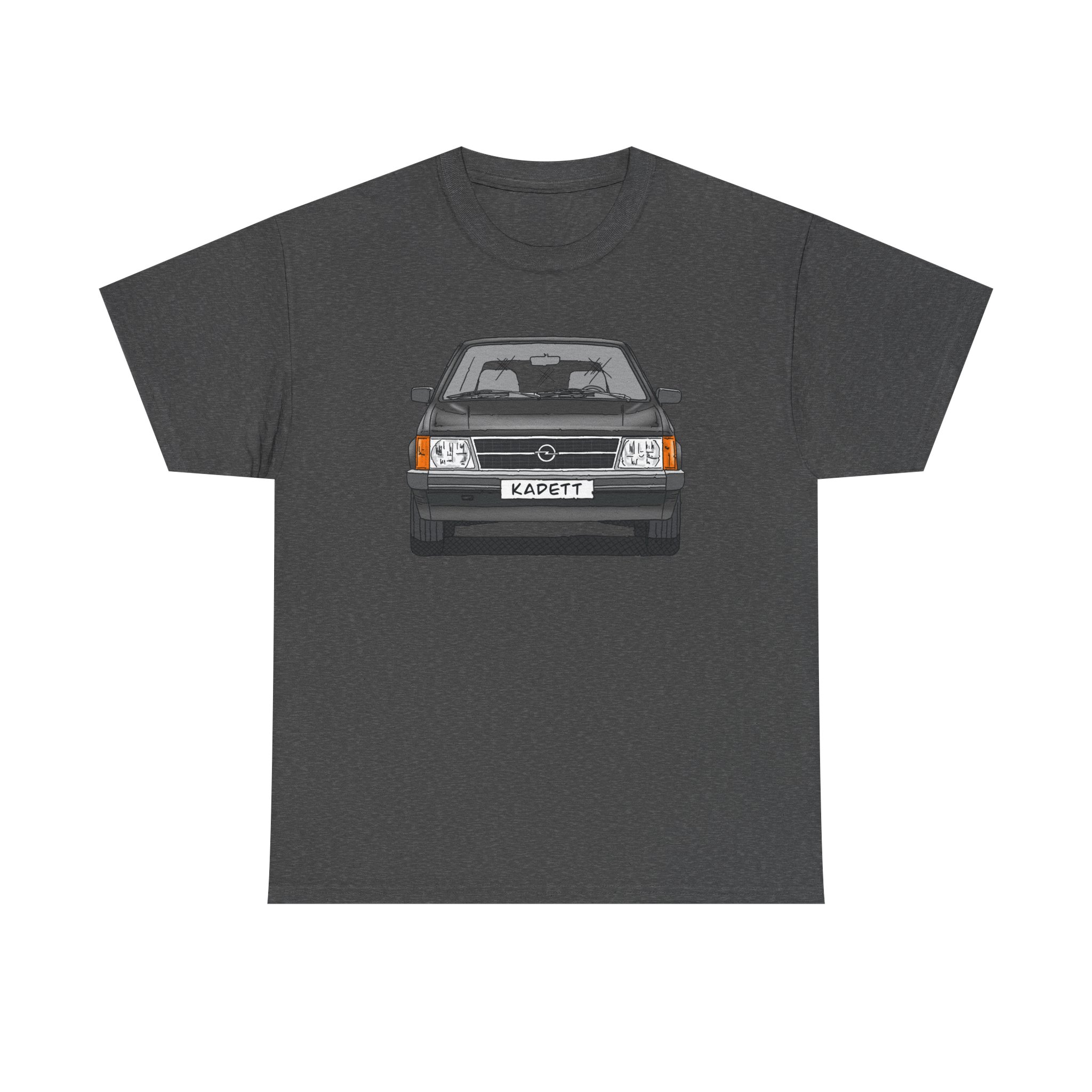T-Shirt, Opel Kadett D, Strichzeichnung, Schwarz, mit Kennzeichen personalisierbar – Bild 5