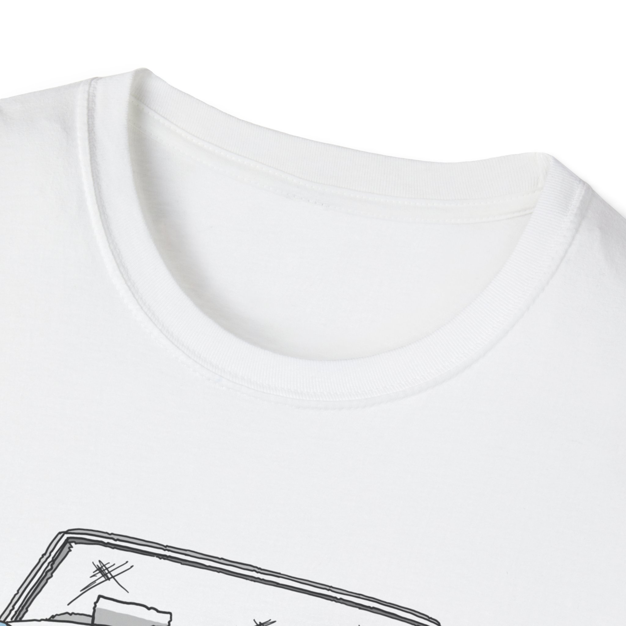 T-Shirt, Austin-Healey 3000, Strichzeichnung, Eisblau, personalisierbar – Bild 3