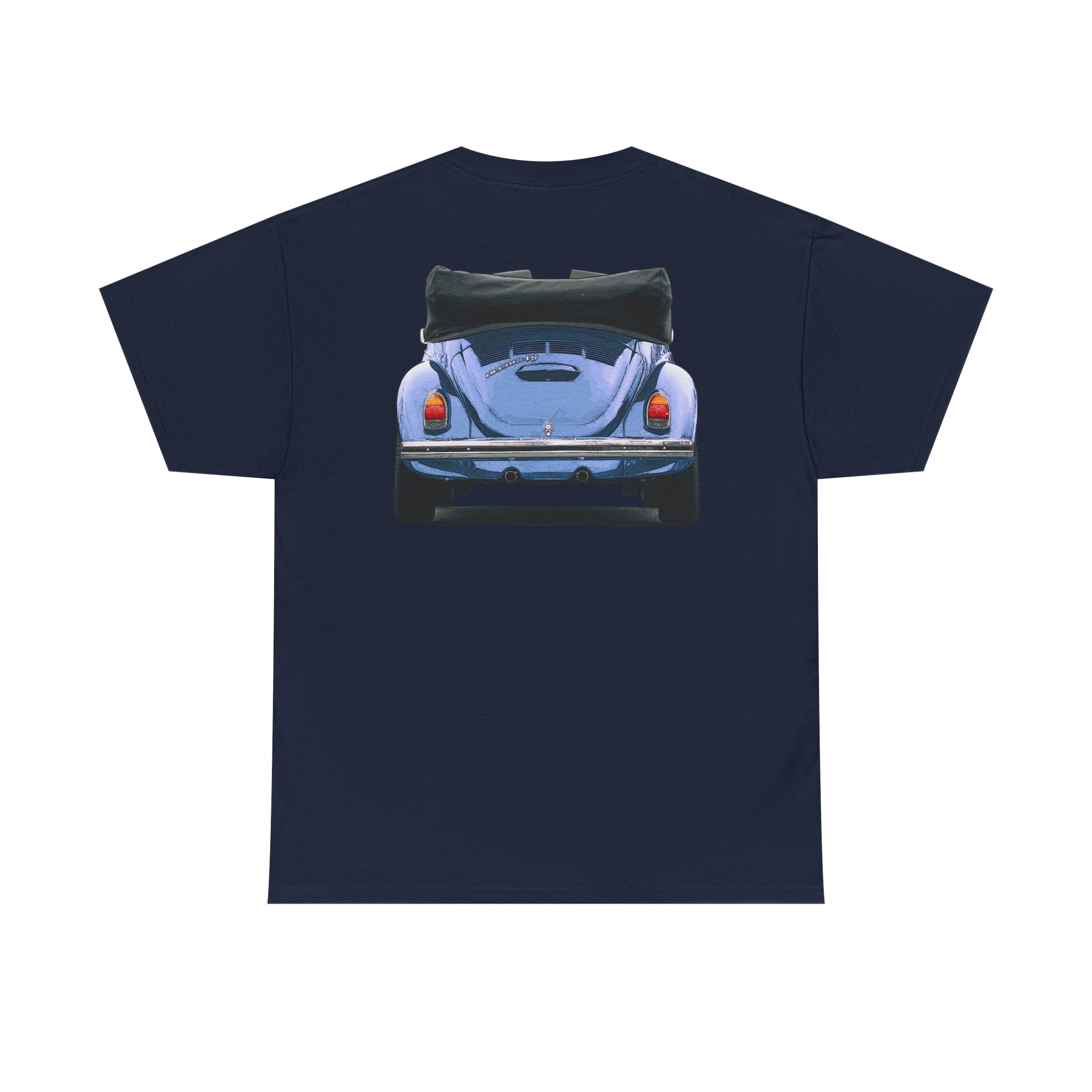 T-Shirt, VW Käfer Cabrio, 1302, Strichzeichnung, Blau, mit Kennzeichen personalisierbar – Bild 38