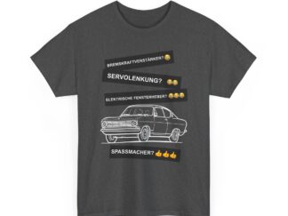 T-Shirt, Opel Kadett B Coupe, Weiß, Deutscher Text, Spaßmacher