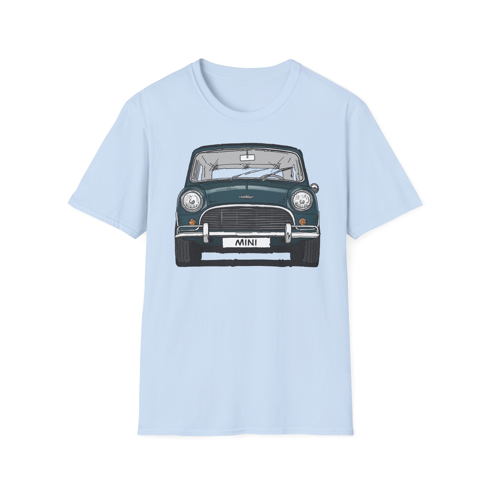 T-Shirt, Mini, Strichzeichnung, Grün, mit Kennzeichen personalisierbar – Bild 17