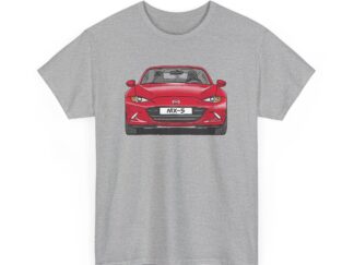 T-Shirt, Mazda MX-5 ND RF, Strichzeichnung, Rot, Front