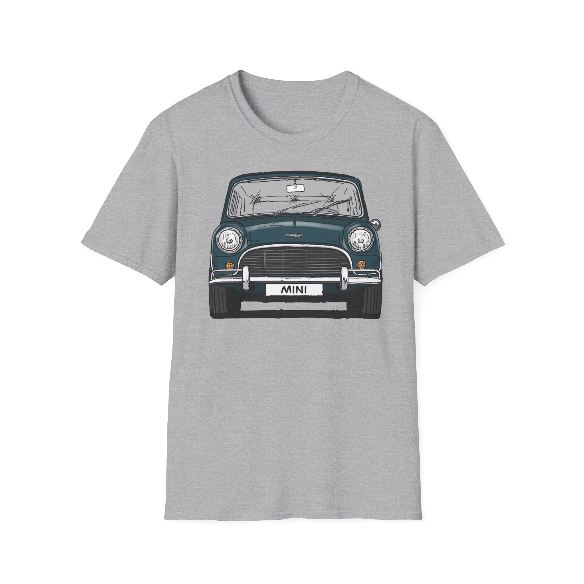 T-Shirt, Mini, Strichzeichnung, Grün, mit Kennzeichen personalisierbar – Bild 9