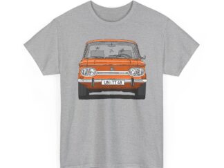 T-Shirt, NSU TT, Strichzeichnung, Orange, UN-TT 48