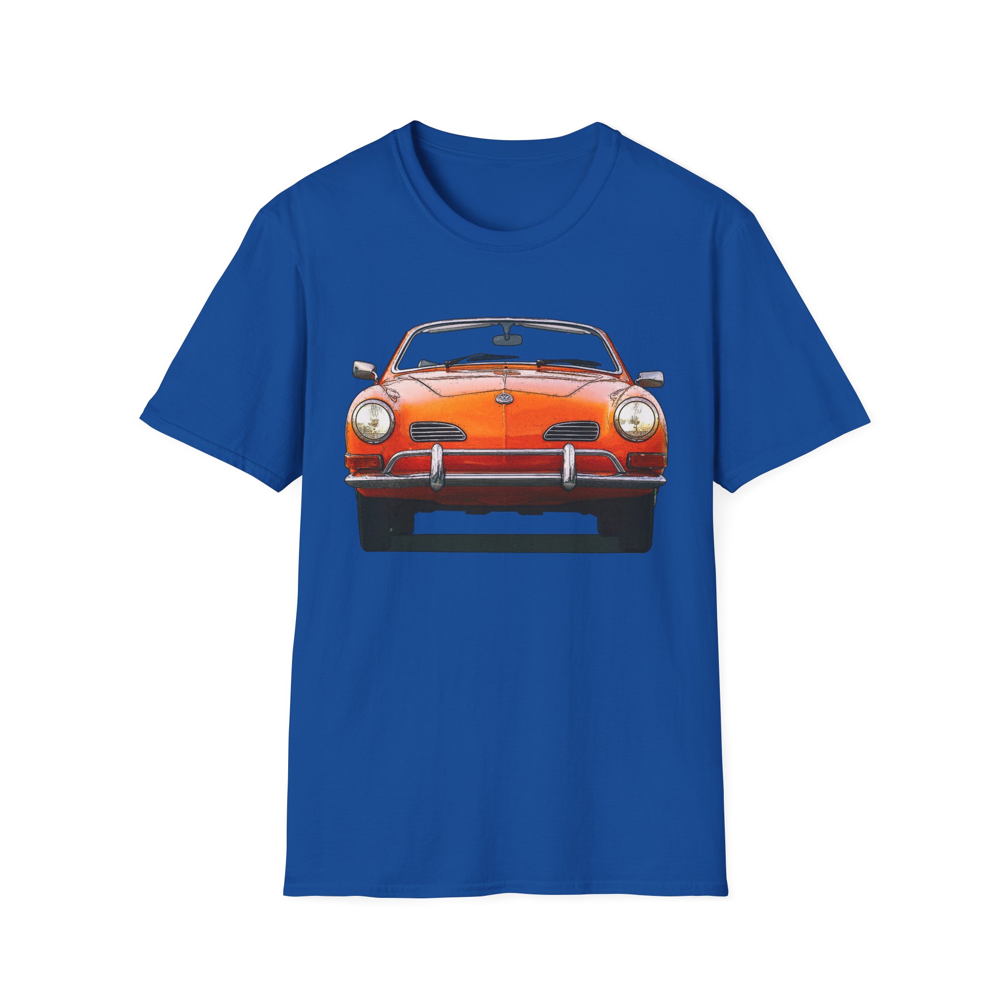 T-Shirt, Karmann-Ghia Typ14 Cabriolet, Orange, beidseitig bedruckt, mit Kennzeichen personalisierbar – Bild 25