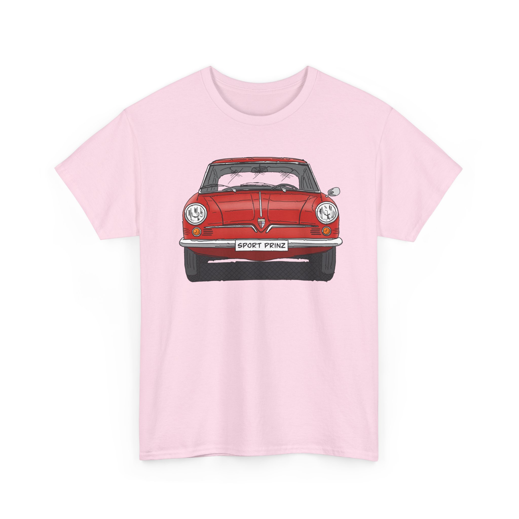 T-Shirt, NSU Sport Prinz, Strichzeichnung, Rot, mit Kennzeichen personalisierbar – Bild 23