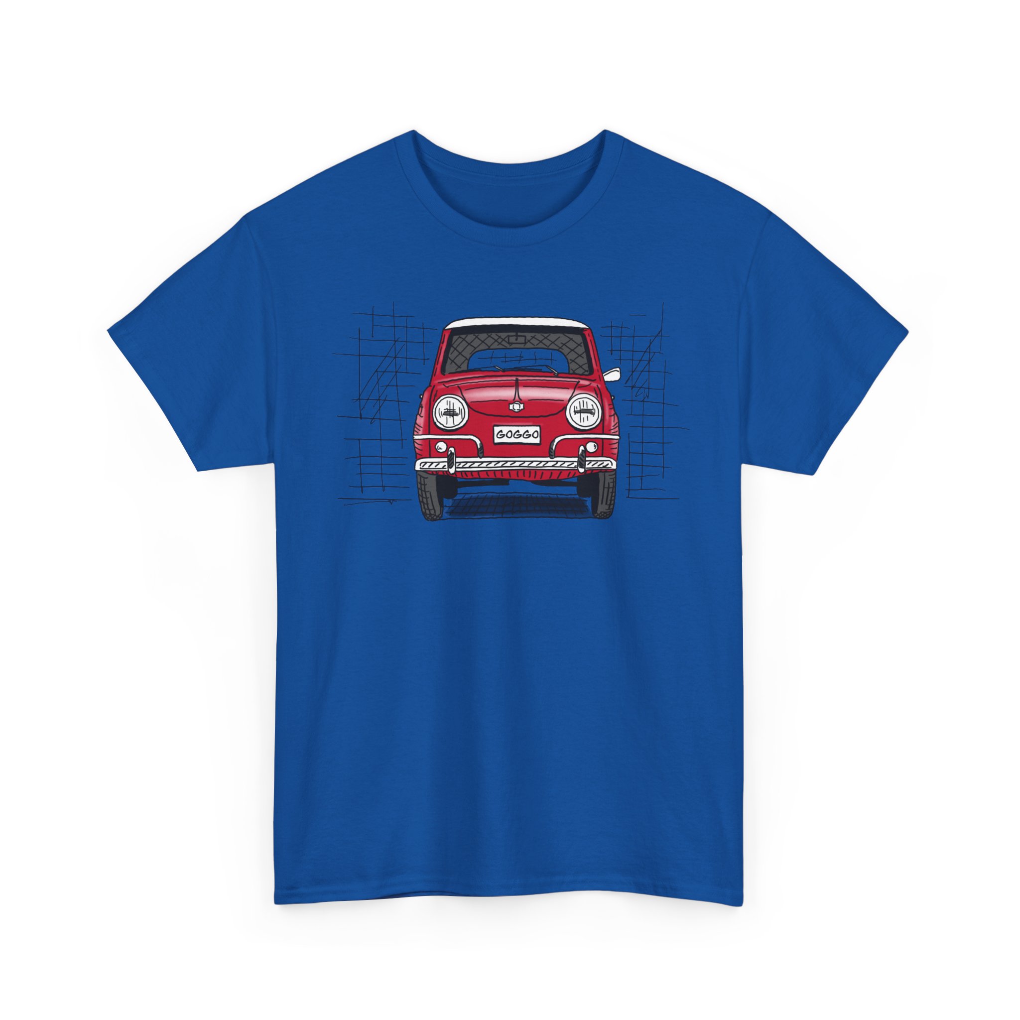 T-Shirt, Goggo, Strichzeichnung, Rot, personalisierbar – Bild 35