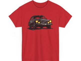 T-Shirt, Volvo 164, Kritzel-Kratzel-Auto, großer feiner Druck
