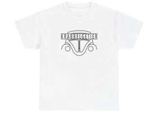 T-Shirt, VW Käfer, Text - KRABBELGETIER, Schwarze Schrift