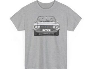 T-Shirt, Lancia Fulvia Coupe, Strichzeichnung, Silber, eigenes Kennzeichen möglich