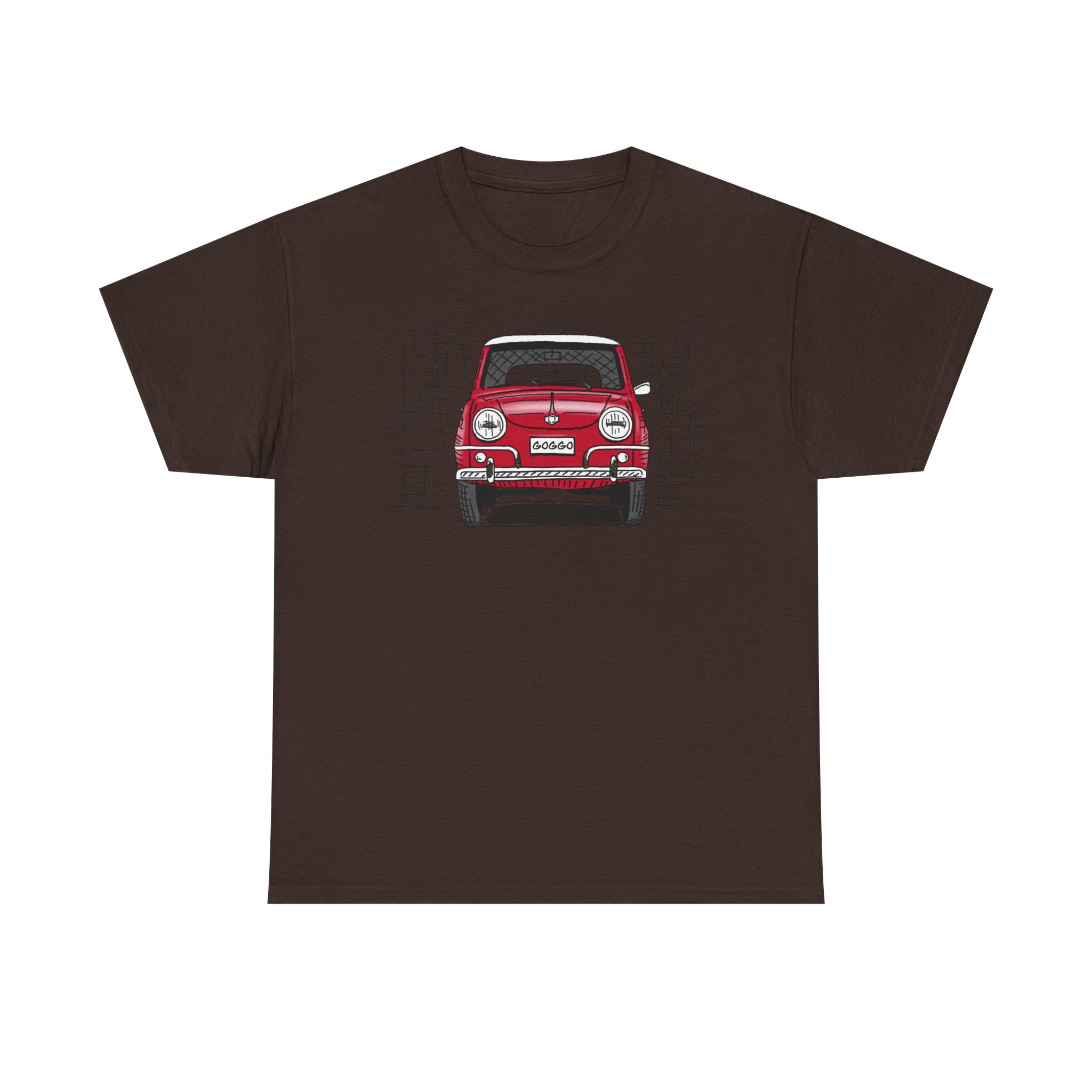 T-Shirt, Goggo, Strichzeichnung, Rot, personalisierbar – Bild 17