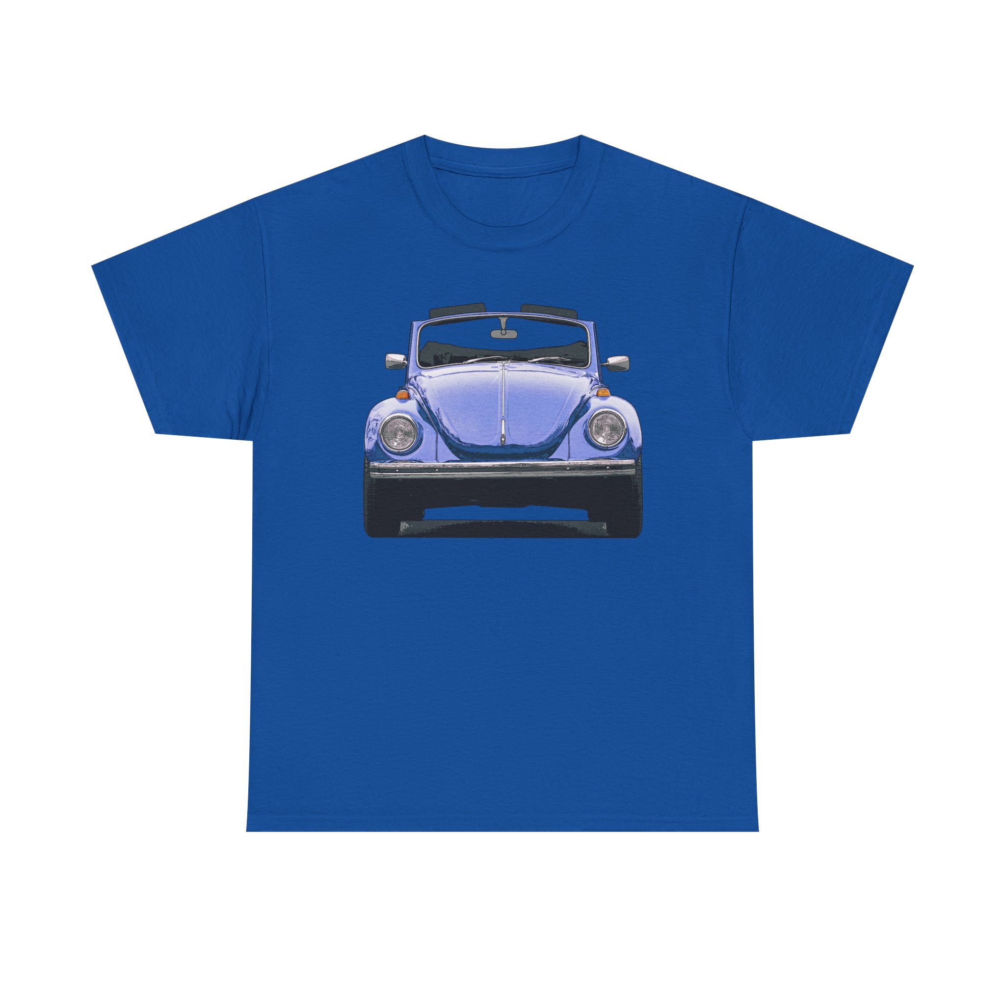 T-Shirt, VW Käfer Cabrio, 1302, Strichzeichnung, Blau, mit Kennzeichen personalisierbar – Bild 33