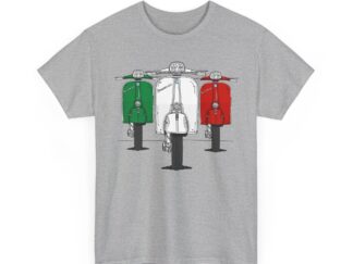 T-Shirt, Vespa, Tricolore, Piaggio, Super Sport, Strichzeichnung