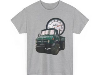 T-Shirt, Unimog 406, Grün, Vmax mit Tacho