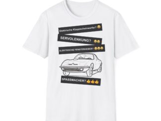 T-Shirt, Opel GT, Schwarz, Deutscher Text, Spaßmacher