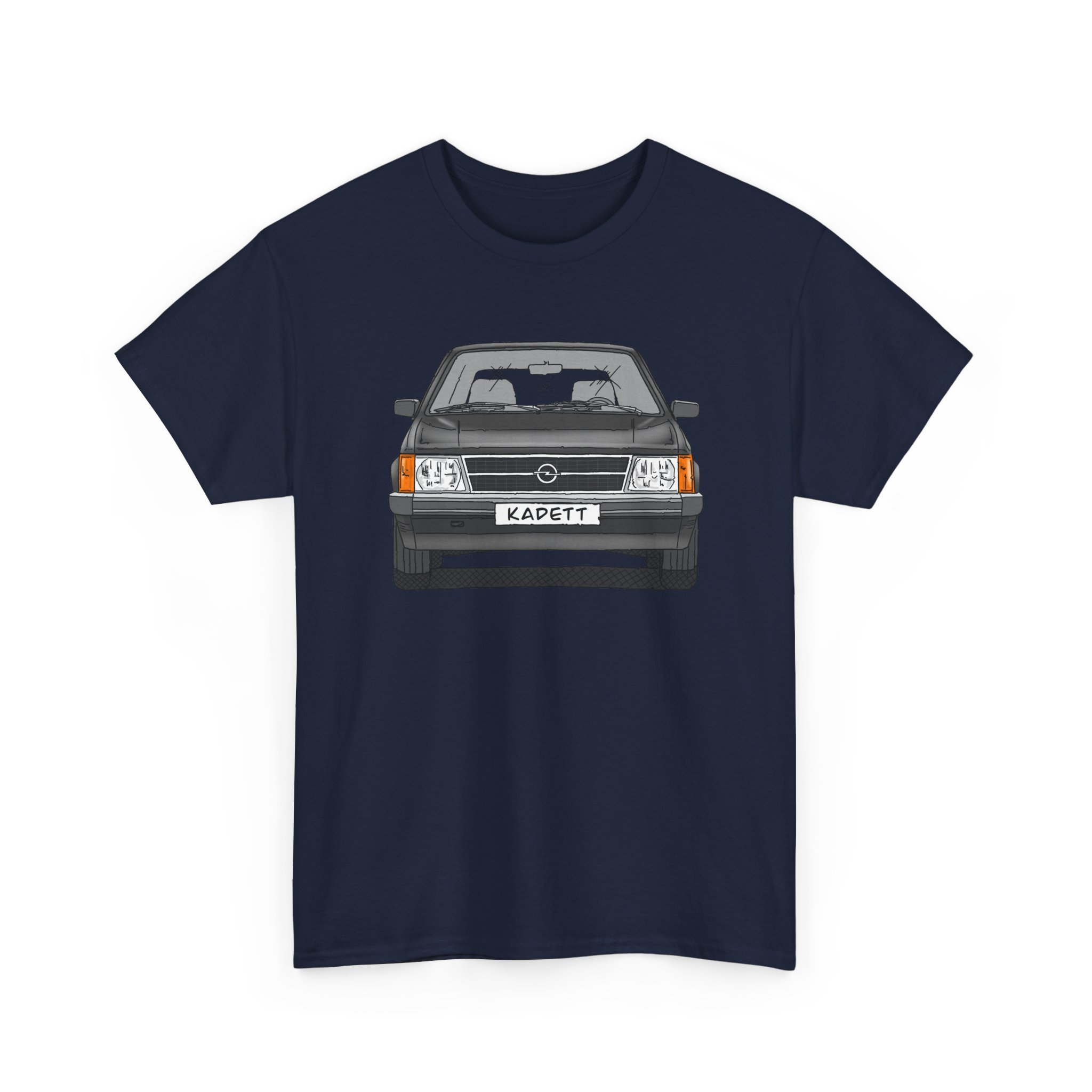 T-Shirt, Opel Kadett D, Strichzeichnung, Schwarz, mit Kennzeichen personalisierbar – Bild 27