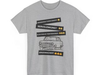 T-Shirt, Opel Kadett A, Schwarz, Deutscher Text, Spaßmacher