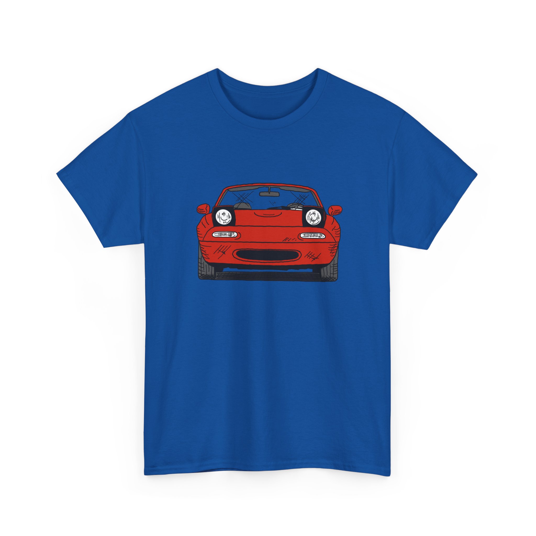 T-Shirt, Mazda MX5 Miata, Strichzeichnung, Rot – Bild 15