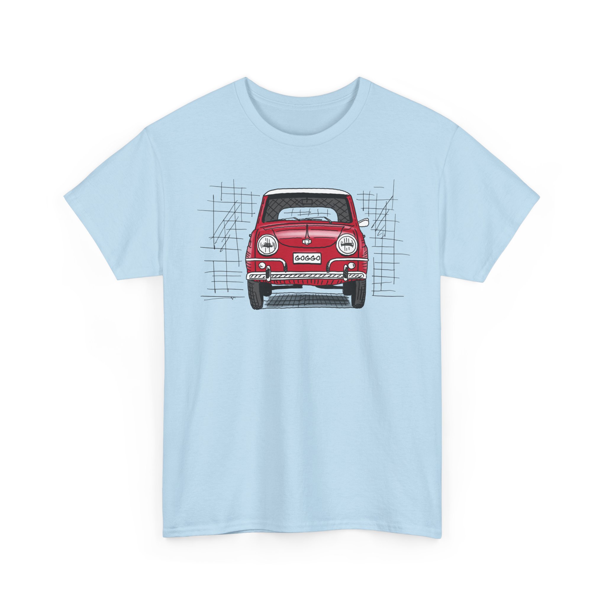 T-Shirt, Goggo, Strichzeichnung, Rot, personalisierbar – Bild 31