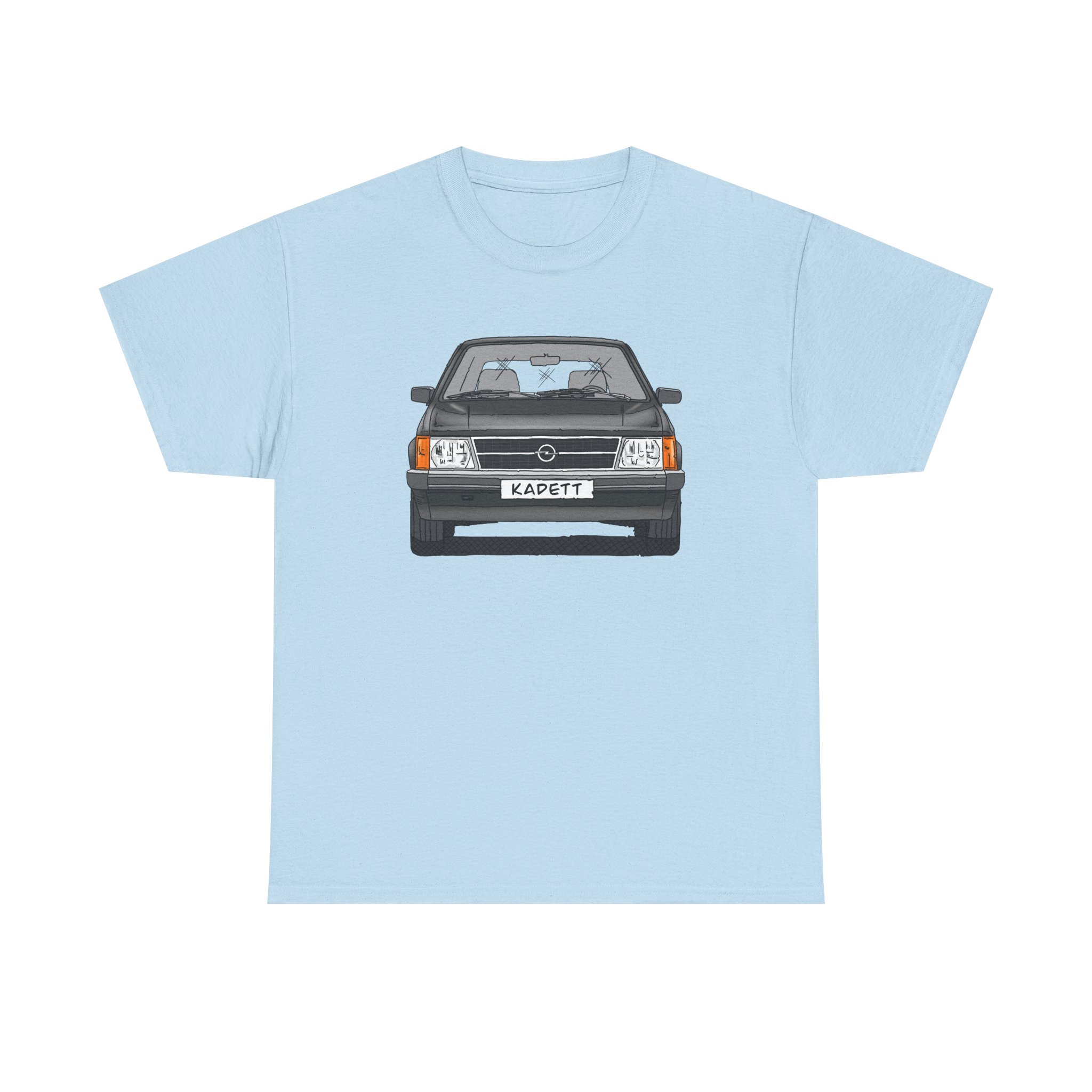 T-Shirt, Opel Kadett D, Strichzeichnung, Schwarz, mit Kennzeichen personalisierbar – Bild 13