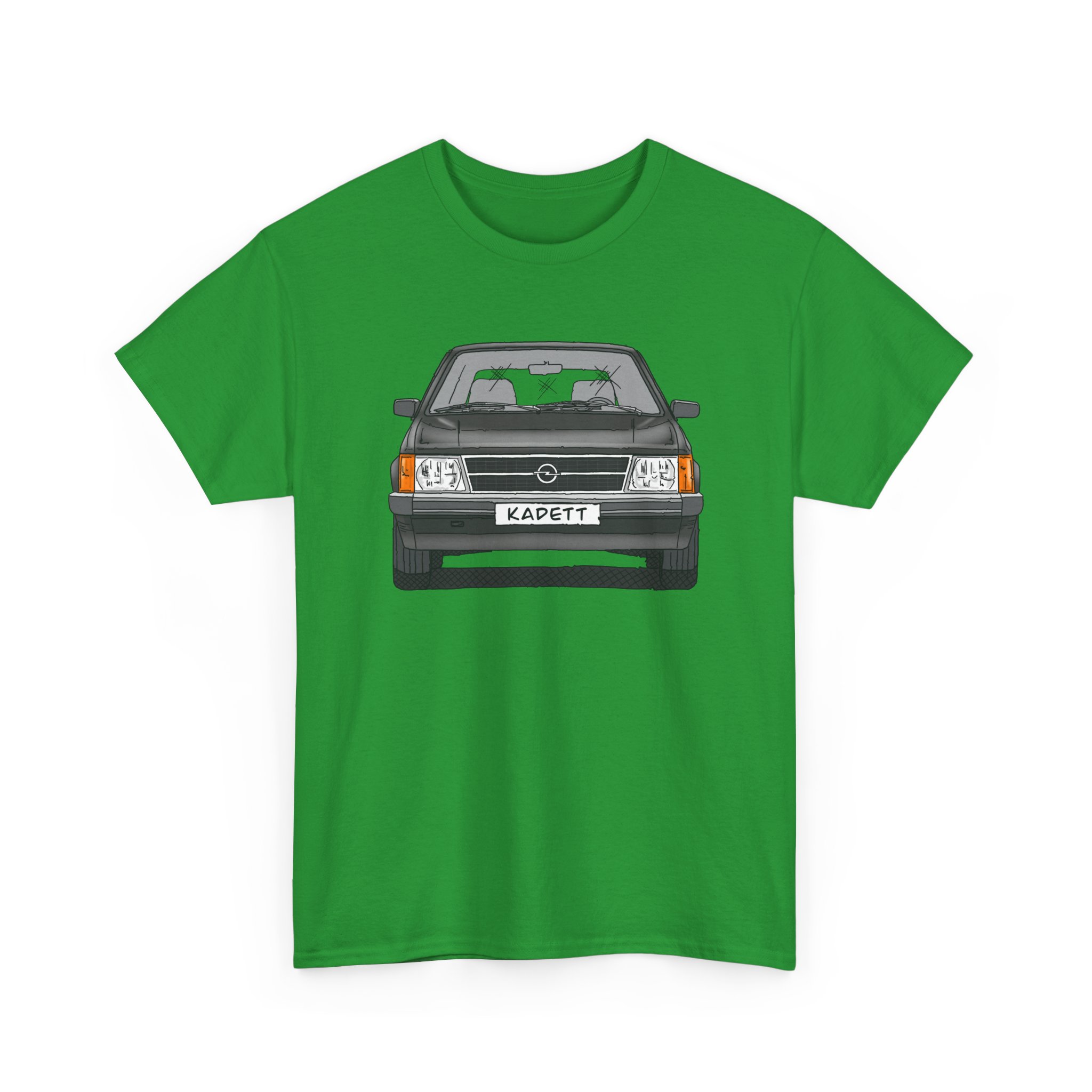T-Shirt, Opel Kadett D, Strichzeichnung, Schwarz, mit Kennzeichen personalisierbar – Bild 11