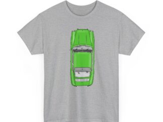 T-Shirt, Porsche 911 Coupé, F-Modell, Ur-Elfer, Top View, Grün