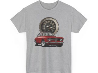 T-Shirt, Alfa Romeo Junior Kantenhaube, Rot, Vmax mit Tacho