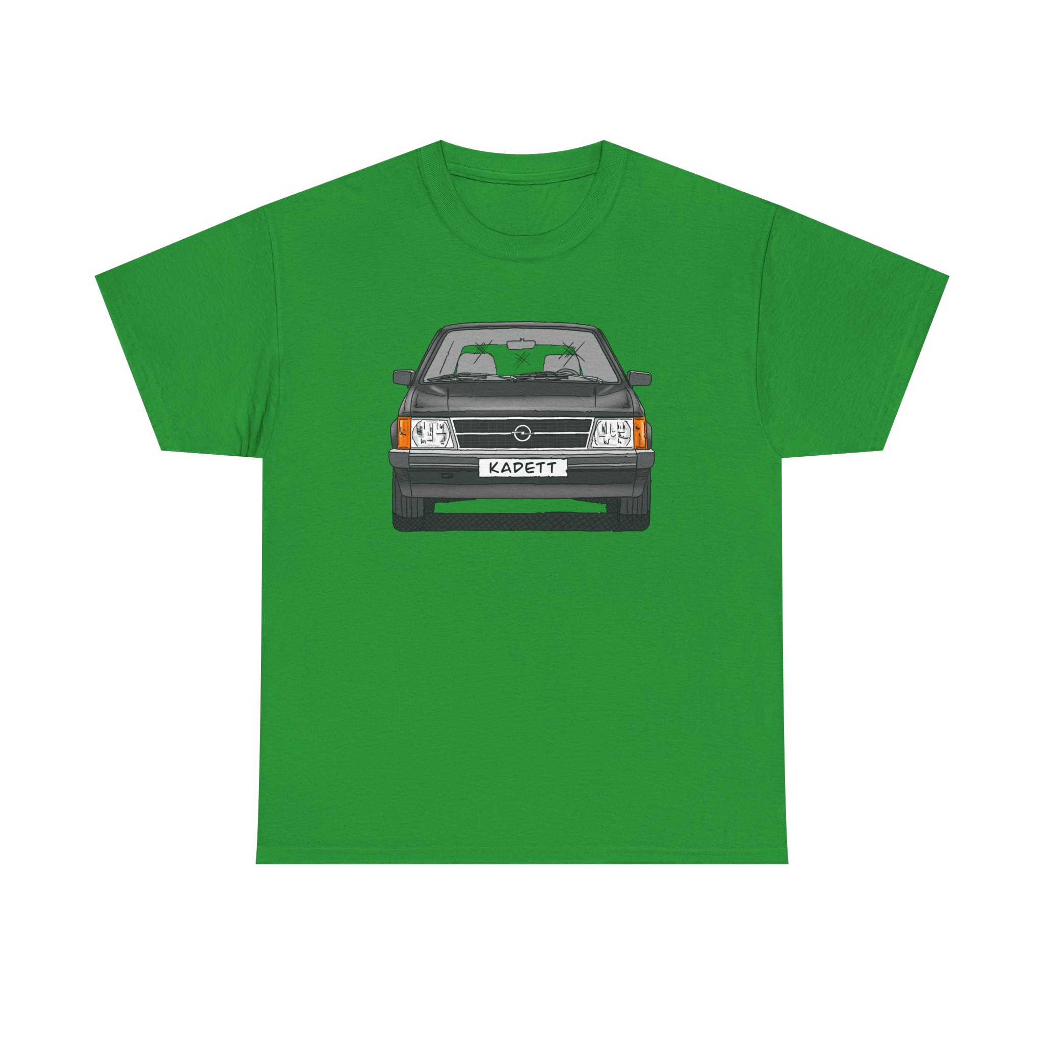 T-Shirt, Opel Kadett D, Strichzeichnung, Schwarz, mit Kennzeichen personalisierbar – Bild 9