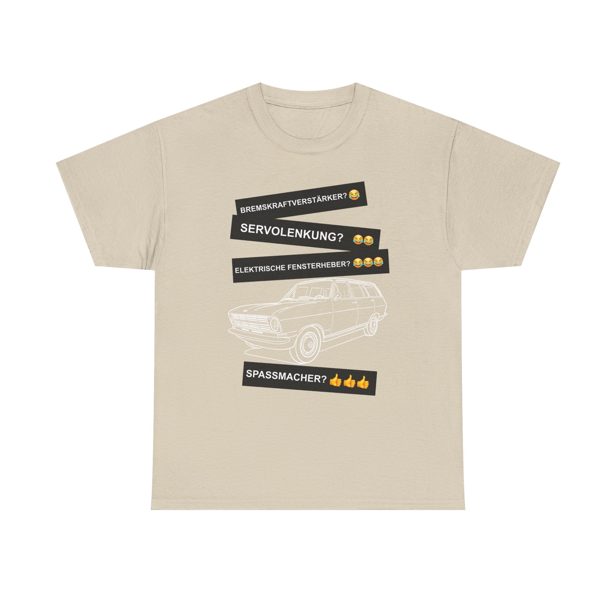 T-Shirt, Opel Kadett B Caravan, Weiß, Deutscher Text, Spaßmacher – Bild 9
