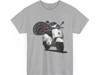T-Shirt, Vespa GTS 300, Weiß, Vmax mit Tacho