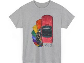 T-Shirt, Triumph Spitfire Mk3 - Schnecke, Regenbogen