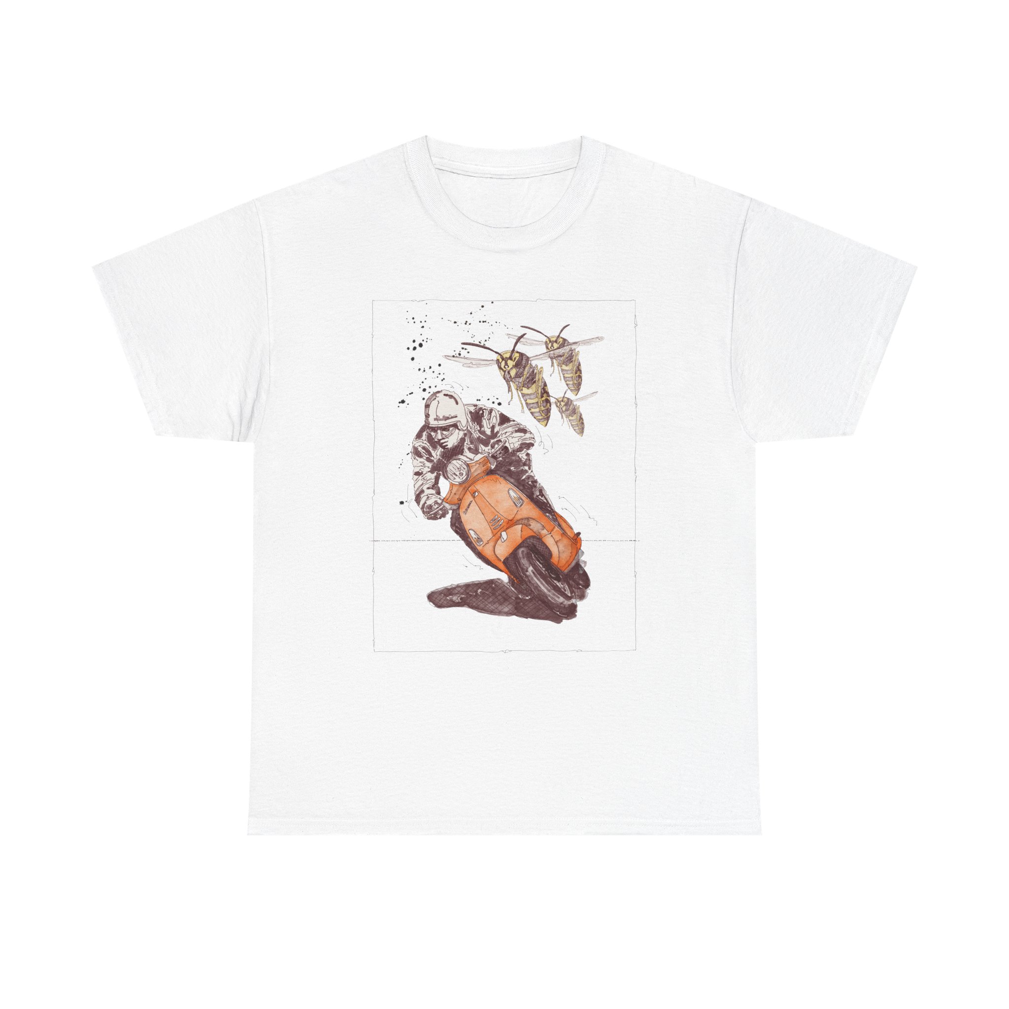T-Shirt, Vespa Primavera, Orange – Bild 5