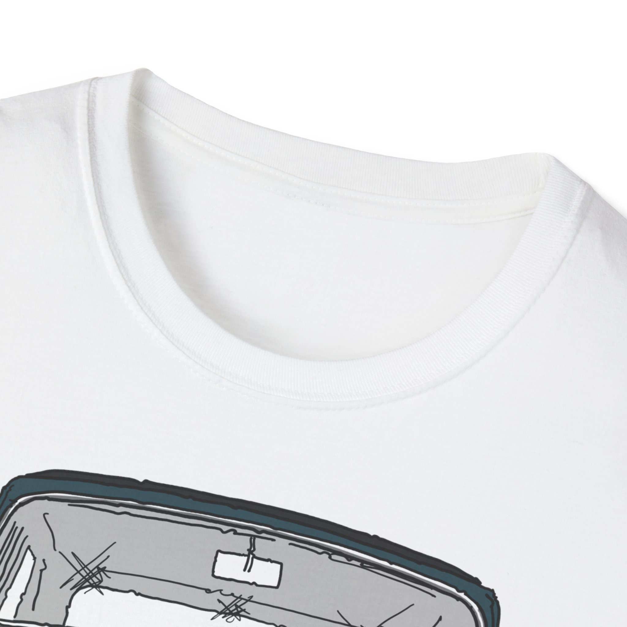 T-Shirt, Mini, Strichzeichnung, Grün, mit Kennzeichen personalisierbar – Bild 3