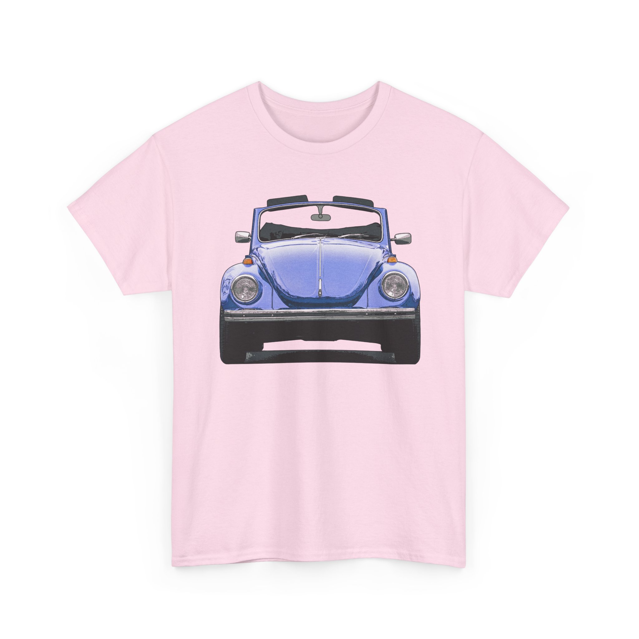 T-Shirt, VW Käfer Cabrio, 1302, Strichzeichnung, Blau, mit Kennzeichen personalisierbar – Bild 43
