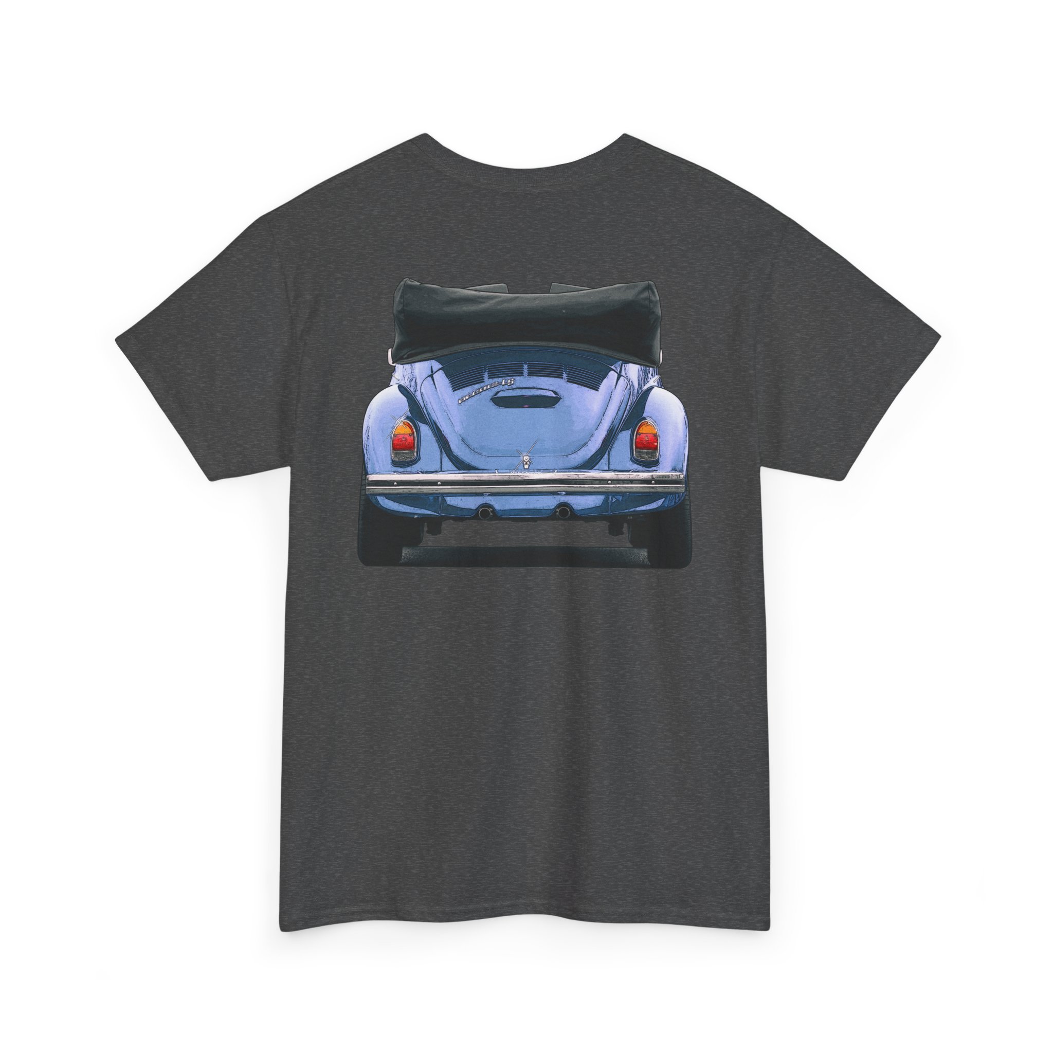 T-Shirt, VW Käfer Cabrio, 1302, Strichzeichnung, Blau, mit Kennzeichen personalisierbar – Bild 28