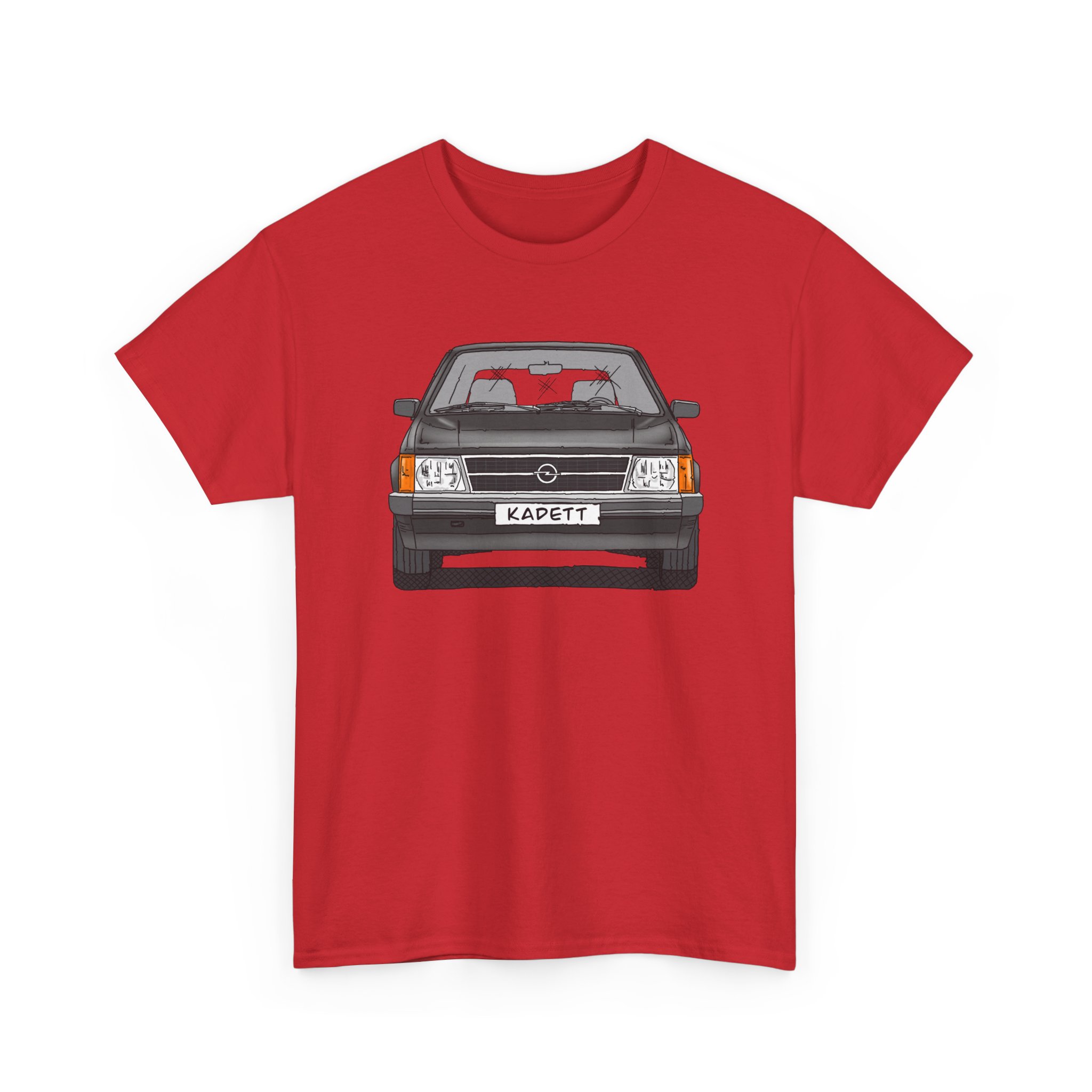 T-Shirt, Opel Kadett D, Strichzeichnung, Schwarz, mit Kennzeichen personalisierbar – Bild 35