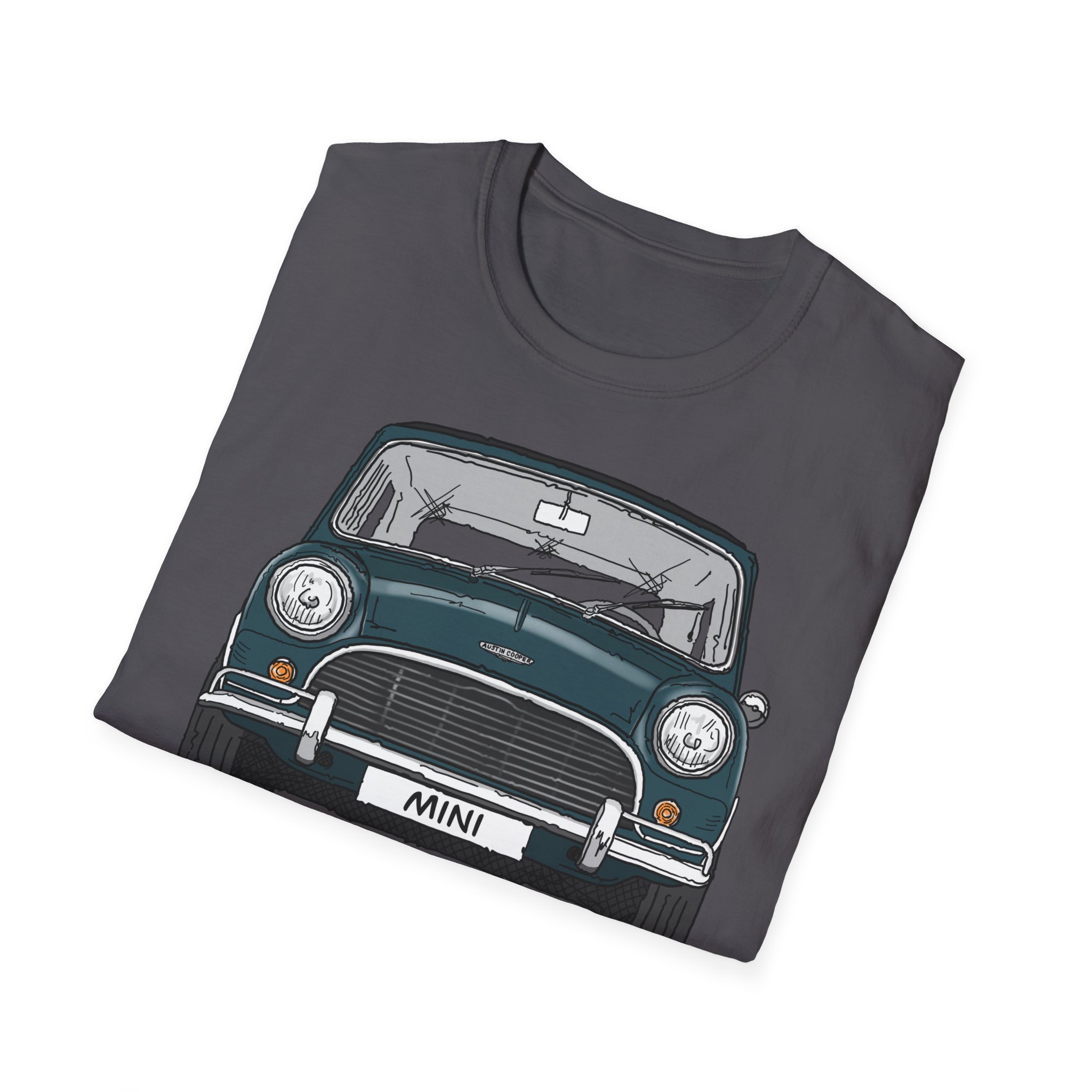 T-Shirt, Mini, Strichzeichnung, Grün, mit Kennzeichen personalisierbar – Bild 24